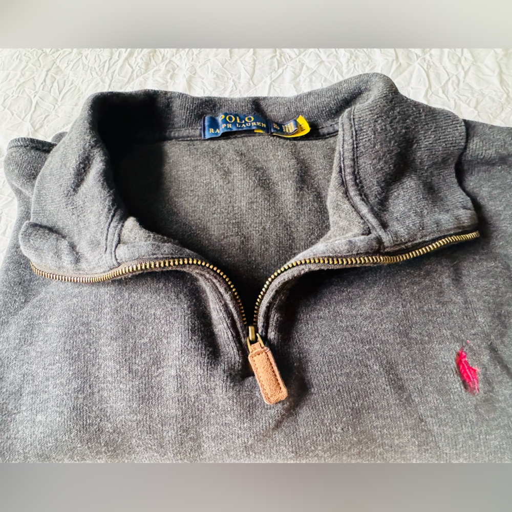 Ralph Lauren Charcoal Sweater with Blue Label